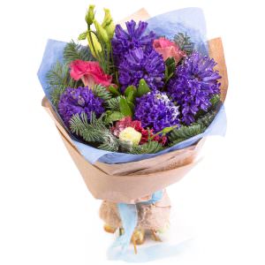 Цветочный букет «Фиолетовая сказка»