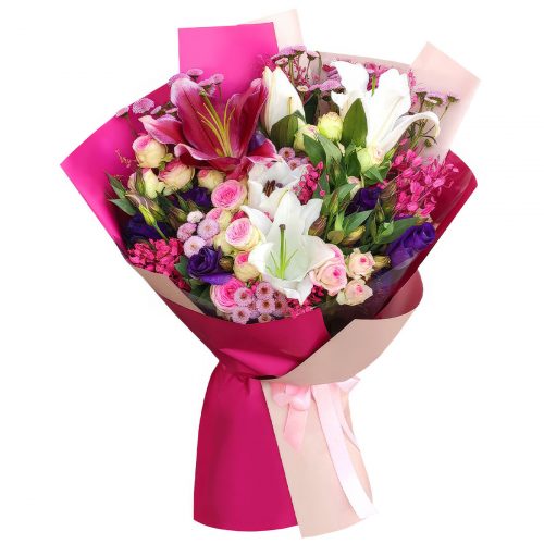 Флористический букет «Фантазийный город»