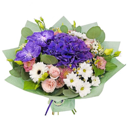 Цветочный букет «Фиолетовая страсть»