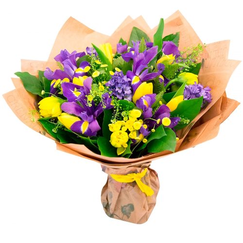 Флористический букет «Весенний вихрь»