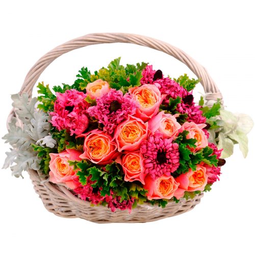 Цветочная композиция «Коралловый сон»