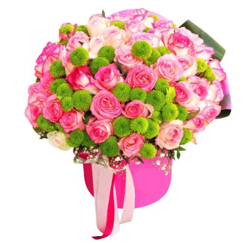 Цветы в коробке «Сильвия»