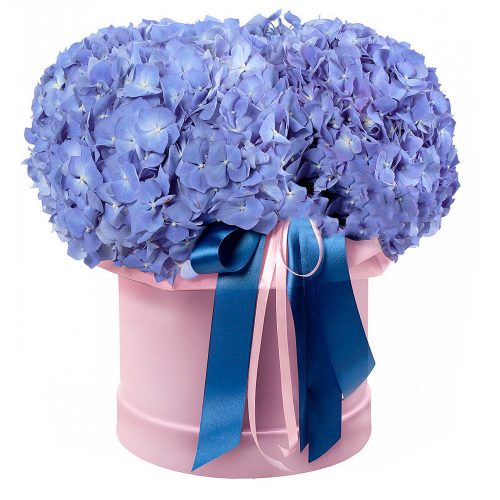 Цветы в коробке «Лавандовый сон»