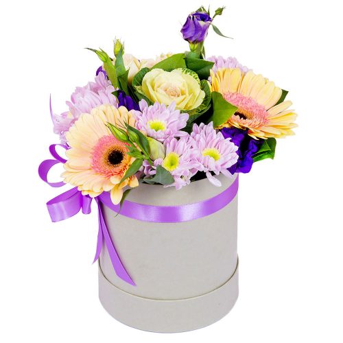 Цветы в коробке «Вдохновение»