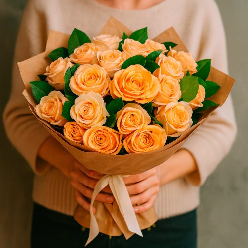 Монобукет «Персиковая мечта»